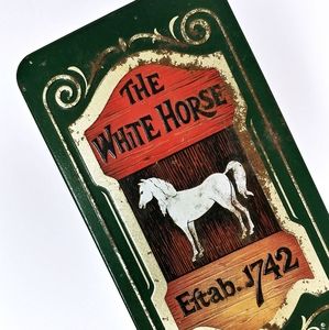 VINTAGE White Horse Cellar Scotch Whiskey Tin